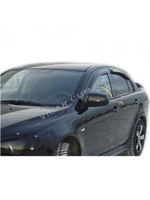Дефлекторы окон Mitsubishi Lancer X (2007...)
