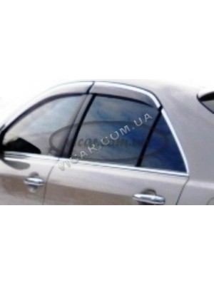 Дефлекторы окон с хромом Toyota Avensis 2009+