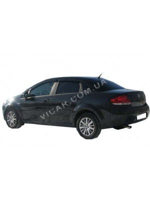 Дефлекторы окон-ветровики Fiat Linea (2006-12)