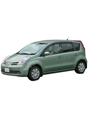 Дефлекторы окон (ветровики) Nissan Note (06+)