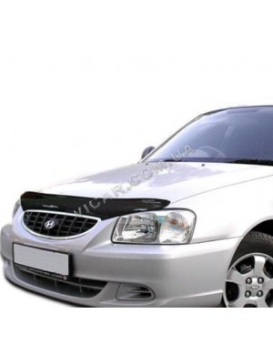 Дефлектор капота Hyundai Accent (06-10)
