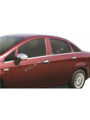 Нижние молдинги стекол Fiat Linea (2006-12)