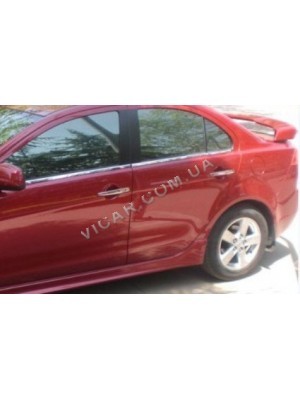 Нижние молдинги стекол Mitsubishi Lancer X