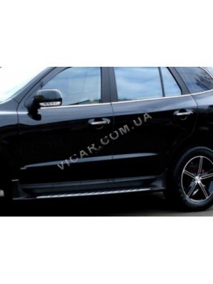 Нижние молдинги стекол Hyundai SantaFe (06-12)