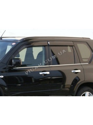 Нижние молдинги стекол Nissan X-Trail 2007+