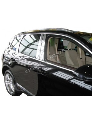Накладки на стойки дверей Volkswagen Touareg (2002-10)