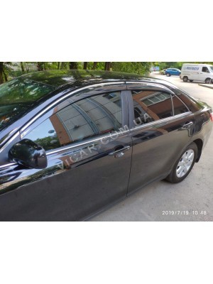 Дефлекторы окон хром на Camry 40 (06-11)