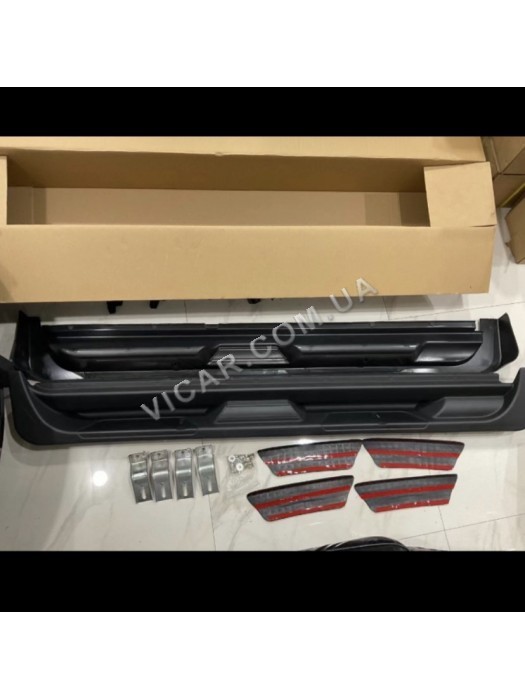 Пороги внешние площадка Hyundai Santa Fe (2006-2012)