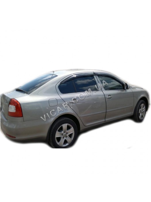 Дефлекторы окон Skoda Octavia A5 (2005-08)