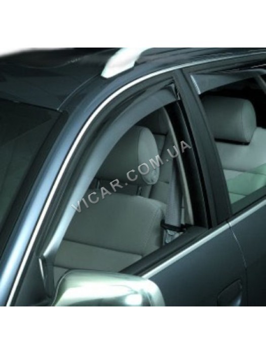 Дефлекторы окон (хром) Audi Q7 (2006...)