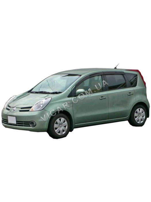 Дефлекторы окон (ветровики) Nissan Note (06+)