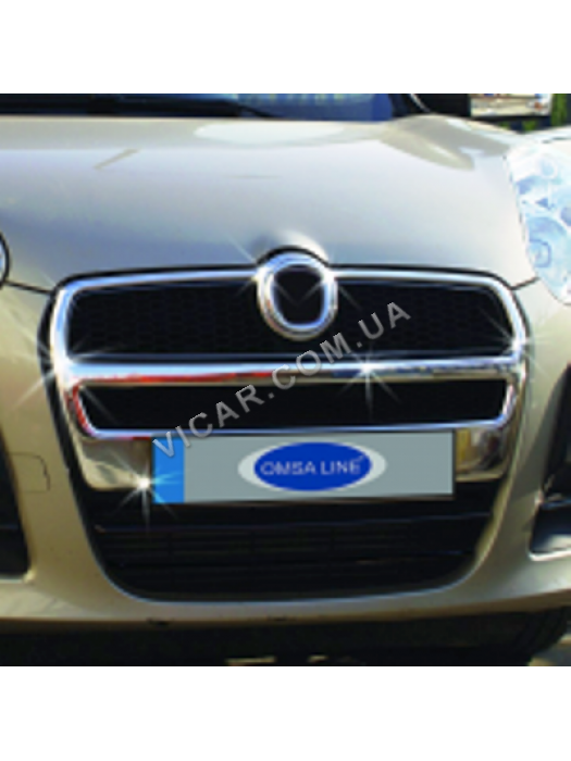 Накладка на решетку радиатора Fiat Doblo (2010...)