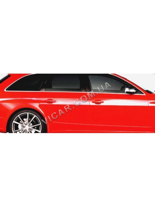 Нижние молдинги стекол Audi A4 (2004-07)