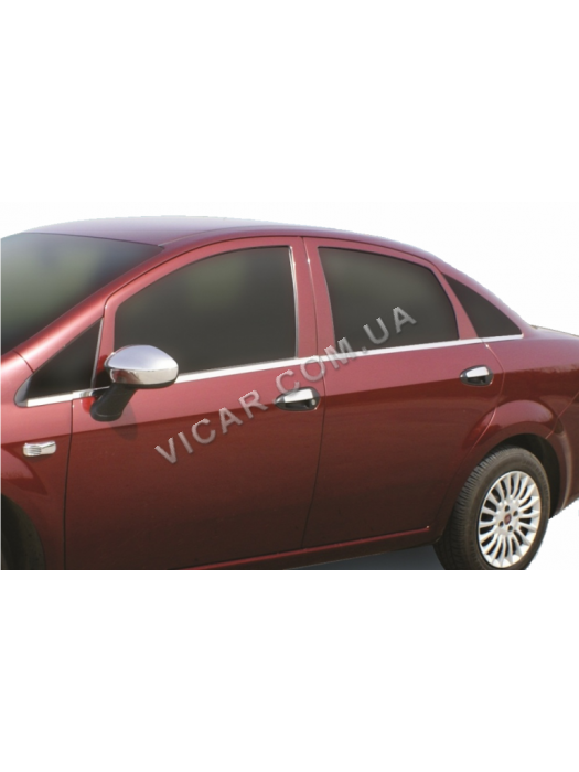 Нижние молдинги стекол Fiat Linea (2006-12)