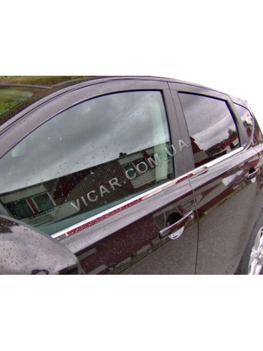 Хром молдинг окон Nissan Qashqai (2007...)