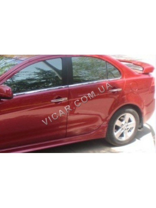 Нижние молдинги стекол Mitsubishi Lancer X