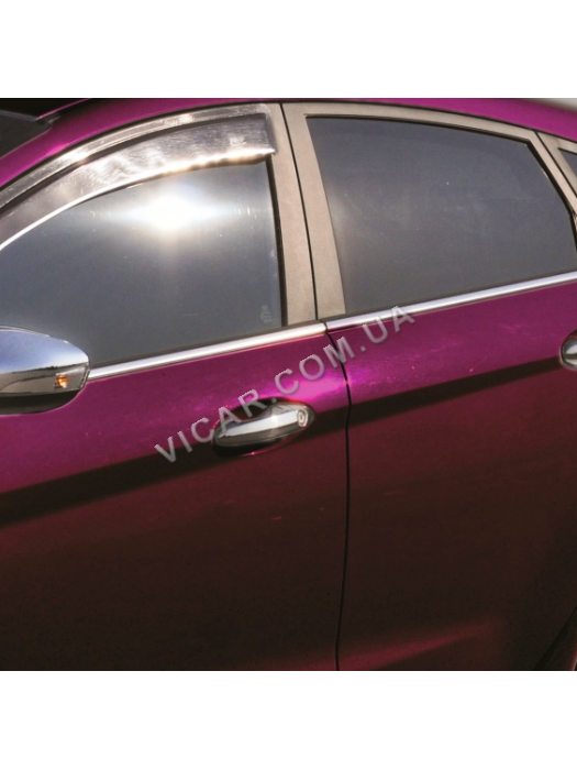 Нижние молдинги стекол Ford Fiesta 2002+