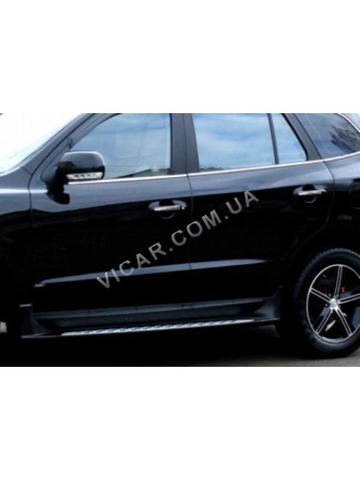 Нижние молдинги стекол Hyundai SantaFe (06-12)