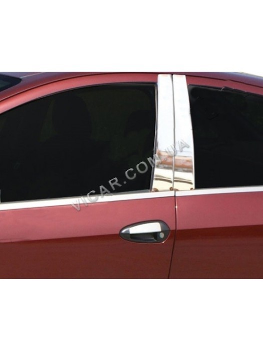 Накладки на стойки дверей Fiat Linea (2006 ...)