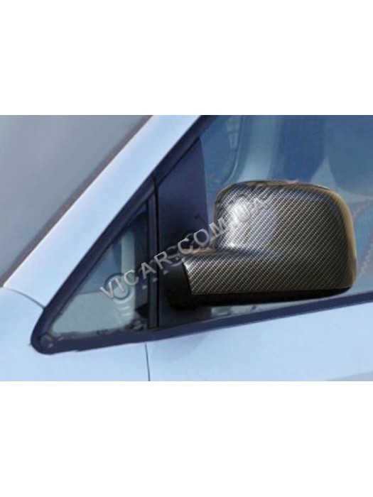 Накладки на зеркала карбон Volkswagen Caddy (2004...)